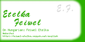 etelka feiwel business card